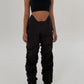 V cut zigzag pants