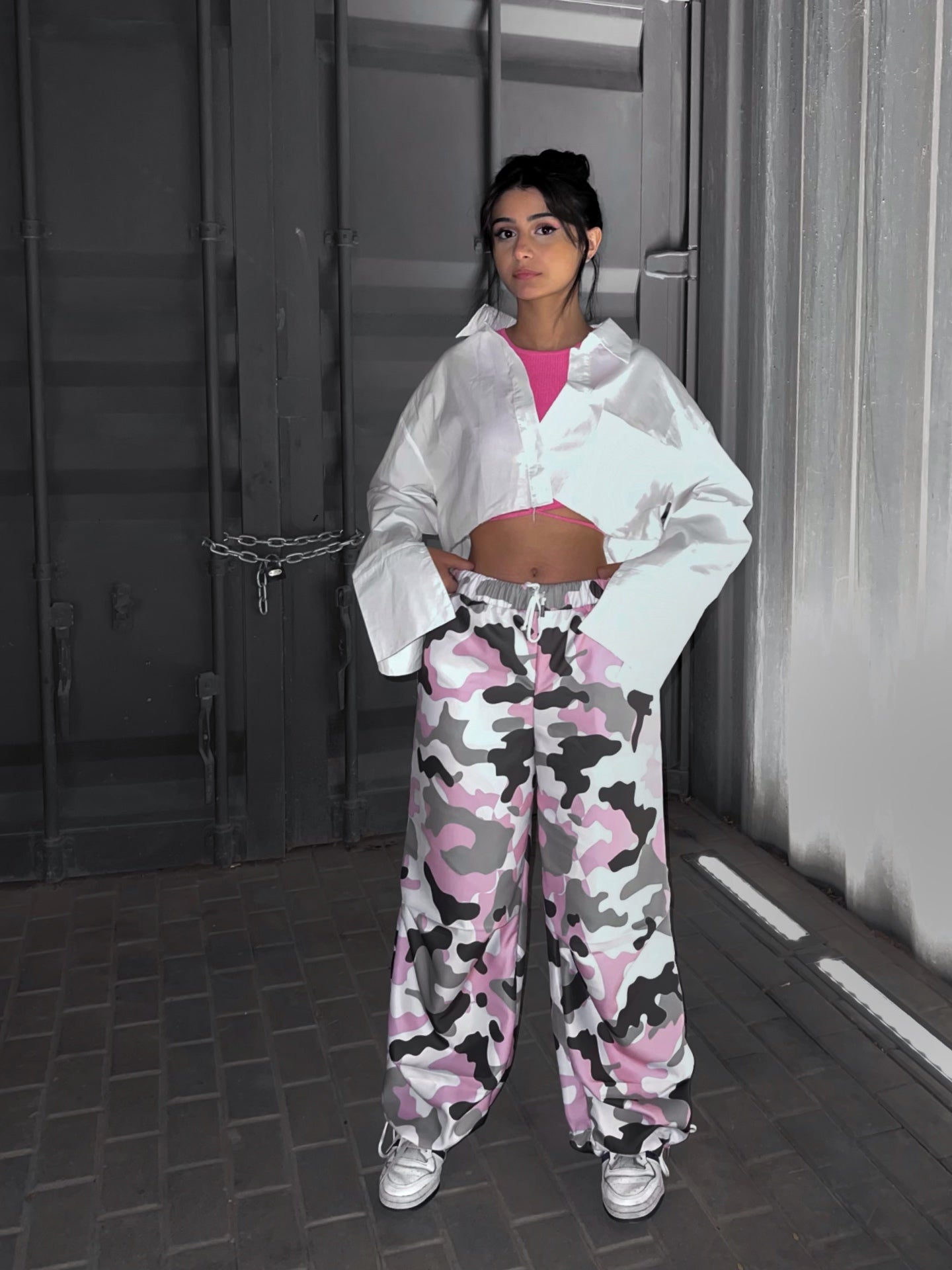 Pink camo pants