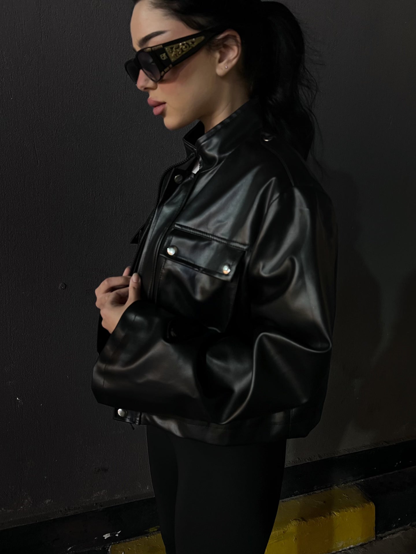 Leather jacket