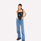 Metallic corset top