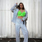 Eco neon crop top