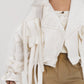 Glitched white jacket