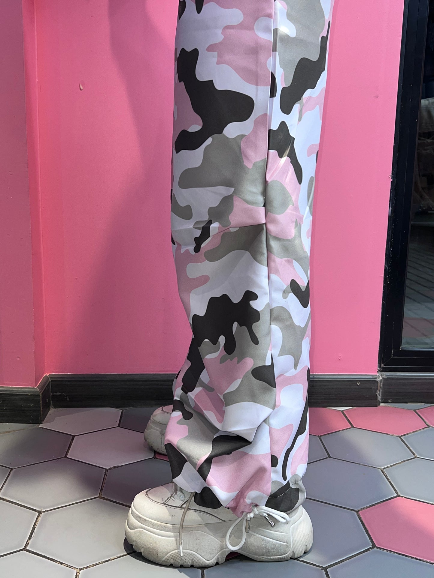 Pink camo pants