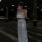 Bling silver top