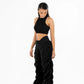 V cut zigzag pants