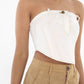 V-LINED WHITE CORSET