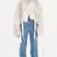 Glitched white jacket
