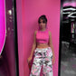 Pink camo pants